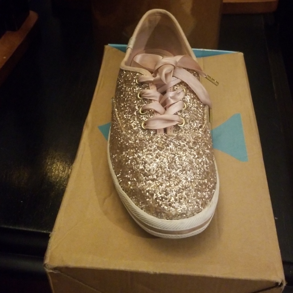 Kate spade keds rose gold color